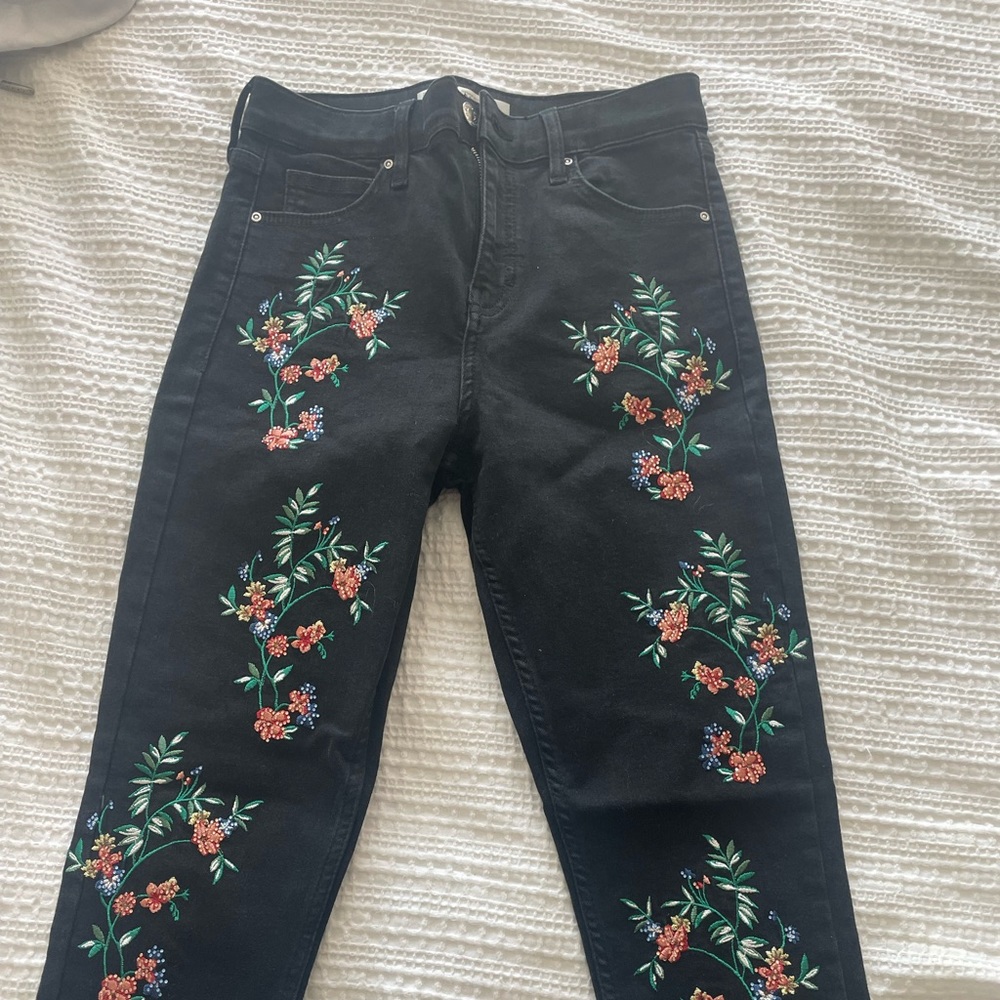 Topshop embellished jeans